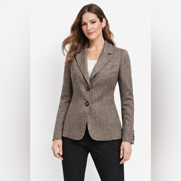 Talbots Jackets & Blazers - Talbots Petite Sz 6 100% Wool Blazer Classic Minimalist Button Closure Jacket